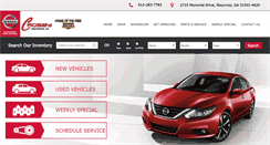 Desktop Screenshot of crosbynissan.com